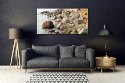 Obraz na skle Kameny Moře Krajina