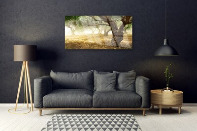 Obraz na skle Strom Tráva Příroda