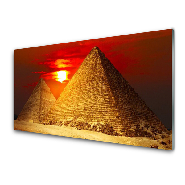 Obraz na skle Pyramidy Architektura