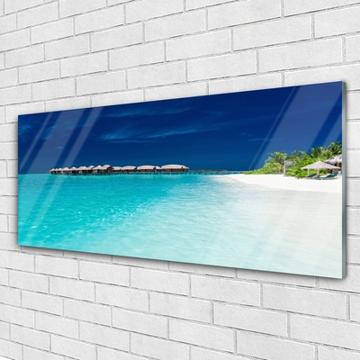 Obraz na skle Moře Pláž Krajina