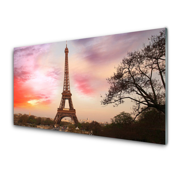 Obraz na skle Eiffelova Věž Architektura
