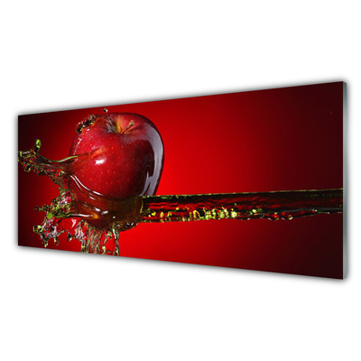 Obraz na skle Jablko Voda Kuchyně
