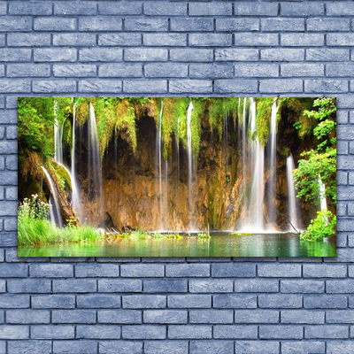 Obraz na skle Vodopád Příroda