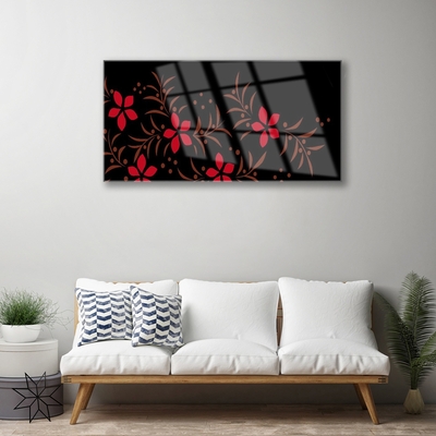Obraz na skle Květiny Rostlina Příroda Umění