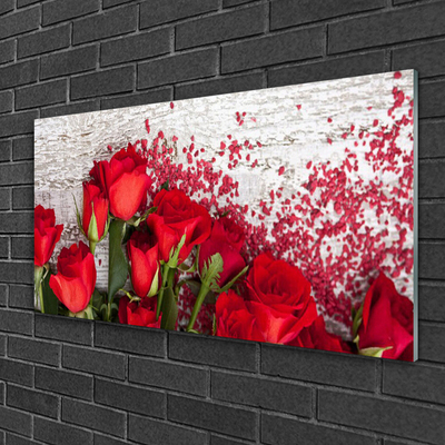 Obraz na skle Růže Květiny Rostlina