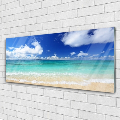 Obraz na skle Moře Pláž Krajina