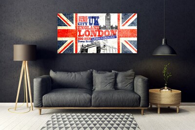 Obraz na skle Londýn Vlajka Umění