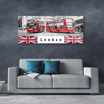 Obraz na skle Londýn Autobus Umění