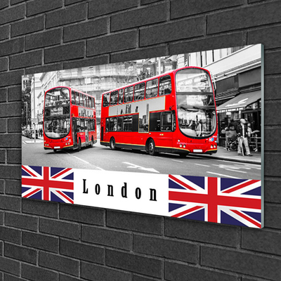 Obraz na skle Londýn Autobus Umění