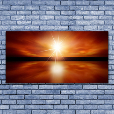 Obraz na skle Slunce Nebe Voda Krajina