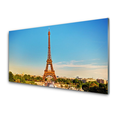 Obraz na skle Eiffelová Věž Paříž