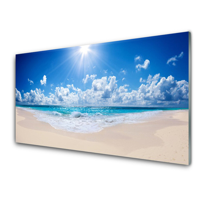 Obraz na skle Pláž Moře Slunce Krajina