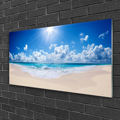 Obraz na skle Pláž Moře Slunce Krajina
