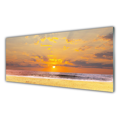 Obraz na skle Moře Pláž Slunce Krajina
