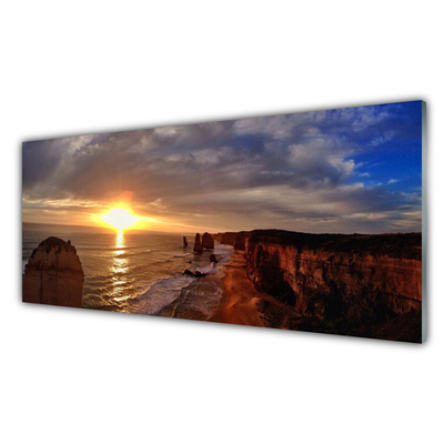 Obraz na skle Moře Slunce Krajina