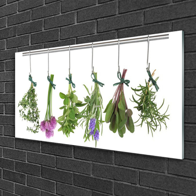 Obraz na skle Plátky Rostlina Kuchyně