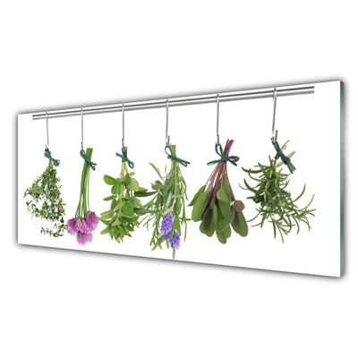 Obraz na skle Plátky Rostlina Kuchyně