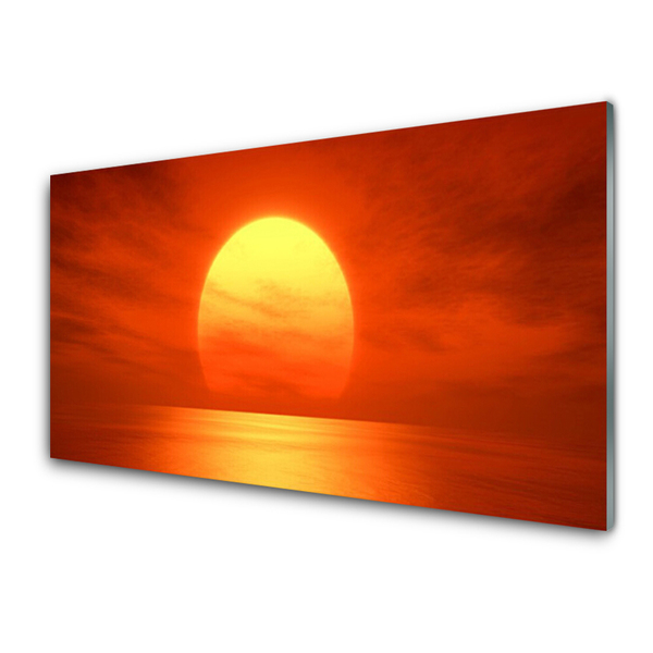 Obraz na skle Západ Slunce Moře