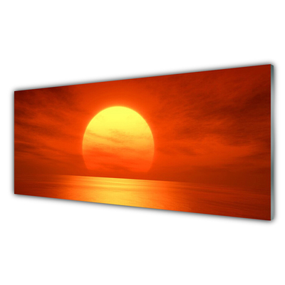 Obraz na skle Západ Slunce Moře