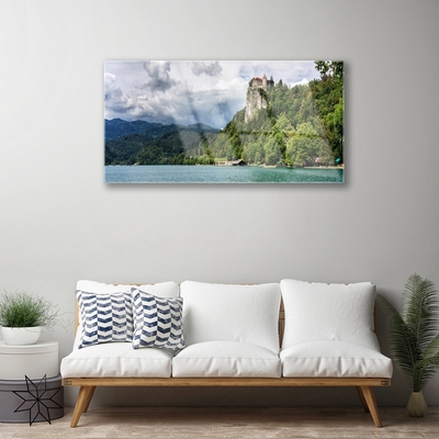 Obraz na skle Zámek v Horách Les Krajina