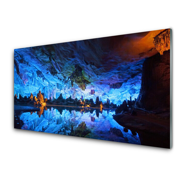 Obraz na skle Jeskyně Světlo Ledovec