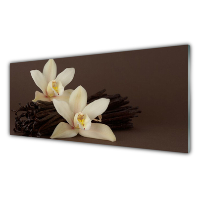 Obraz na skle Květy Vanilky do Kuchyně