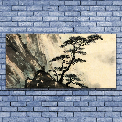 Obraz na skle Malovaný Strom Umění