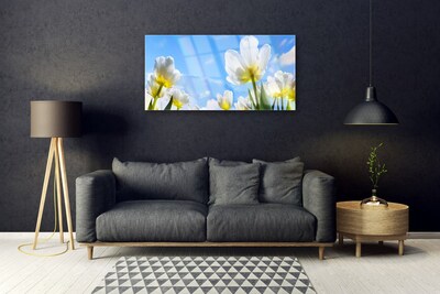 Obraz na skle Rostliny Květiny Tulipány