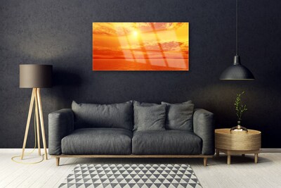 Obraz na skle Slunce Moře Krajina