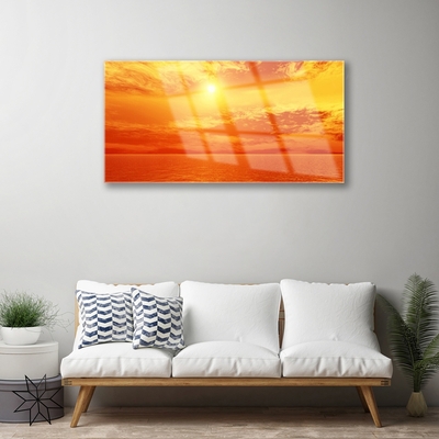 Obraz na skle Slunce Moře Krajina
