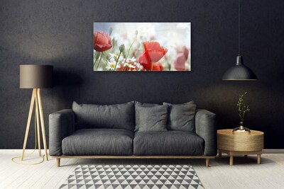 Obraz na skle Květiny Plátky Rostlina
