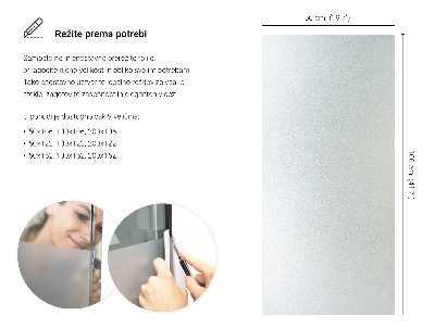 Samolepicí fólie na okna průsvitná