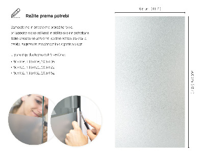 Samolepicí fólie na okna průsvitná