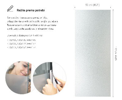 Samolepicí fólie na okna průsvitná