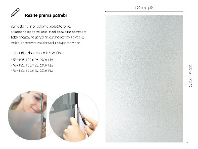 Samolepicí fólie na okna průsvitná