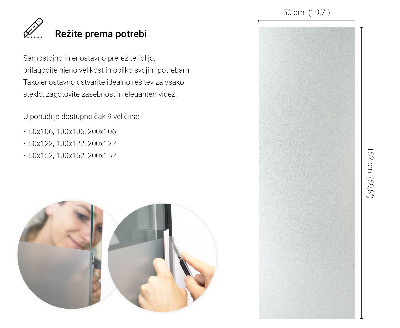 Samolepicí fólie na okna průsvitná