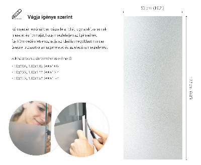 Samolepicí fólie na okna průsvitná