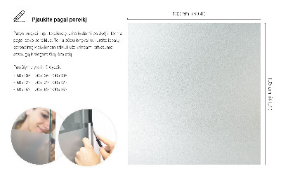 Samolepicí fólie na okna průsvitná