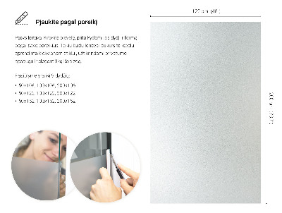 Samolepicí fólie na okna průsvitná