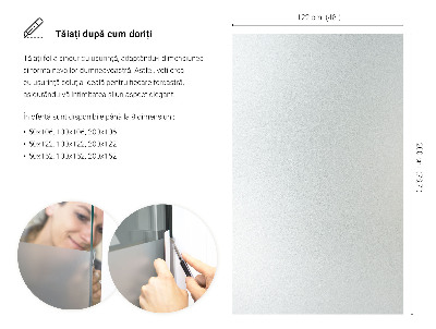 Samolepicí fólie na okna průsvitná