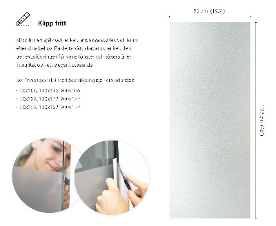 Samolepicí fólie na okna průsvitná