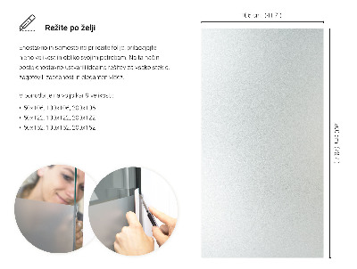 Samolepicí fólie na okna průsvitná