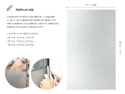 Samolepicí fólie na okna průsvitná