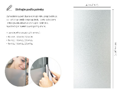 Samolepicí fólie na okna průsvitná