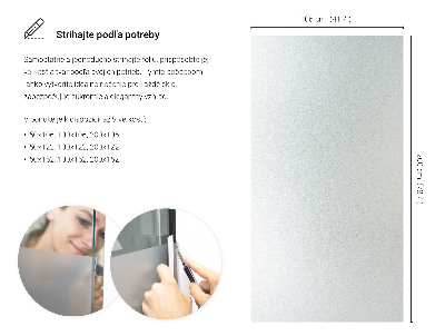 Samolepicí fólie na okna průsvitná