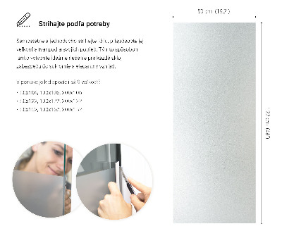 Samolepicí fólie na okna průsvitná