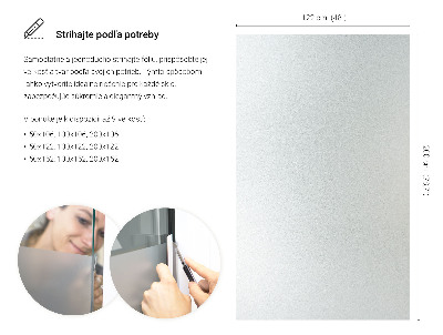 Samolepicí fólie na okna průsvitná