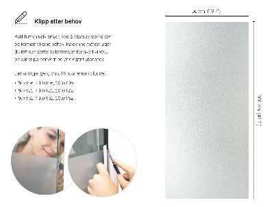 Samolepicí fólie na okna průsvitná