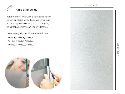 Samolepicí fólie na okna průsvitná