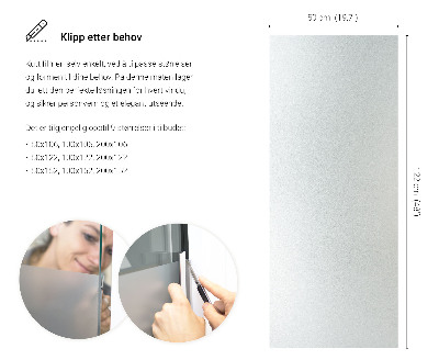 Samolepicí fólie na okna průsvitná